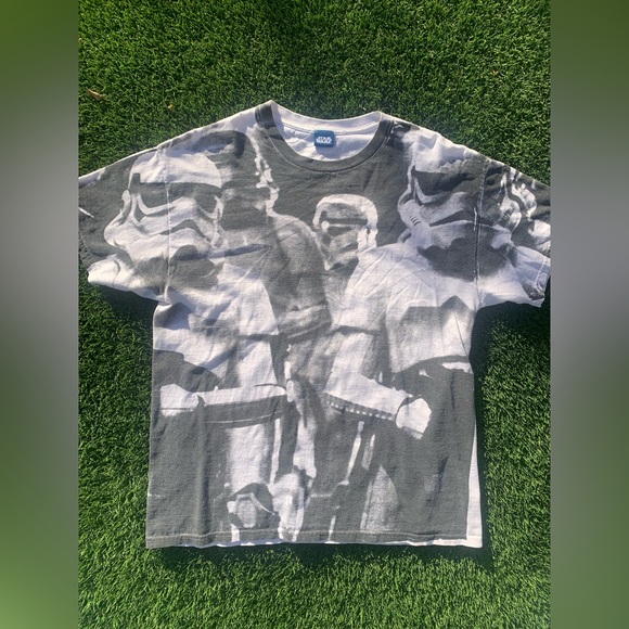 90s AOP Star wars storm trooper shirt - Picture 1 of 4